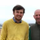 Councillor James Bundy and his father Tony. Picture: Contributed