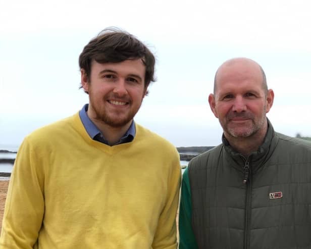 Councillor James Bundy and his father Tony. Picture: Contributed