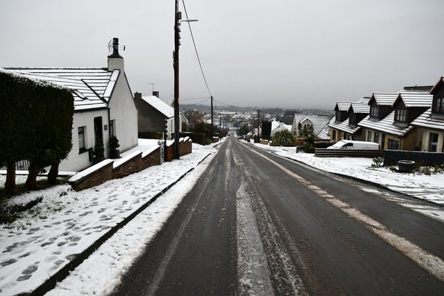 A winter wonderland as snow transforms the streets