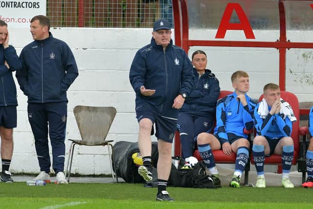04-07-2023. Picture Michael Gillen. BONNYRIGG. Bonnyrigg Rose FC v Falkirk FC. :(Pictures by Michael Gillen)