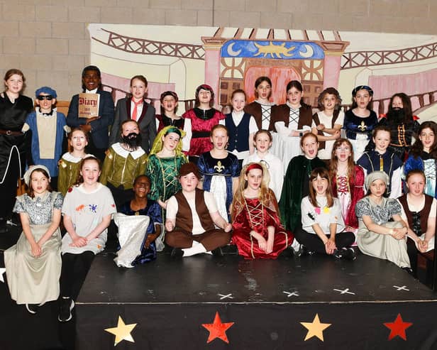 The young cast of Shakespeare Rocks! from St Bernadette's Primary School enthralled audiences at various performances.