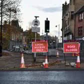 Work was carried out at the West Bridge Street/Newmarket Street traffic lights. Pic: Michael Gillen