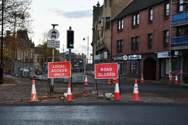 Work was carried out at the West Bridge Street/Newmarket Street traffic lights. Pic: Michael Gillen