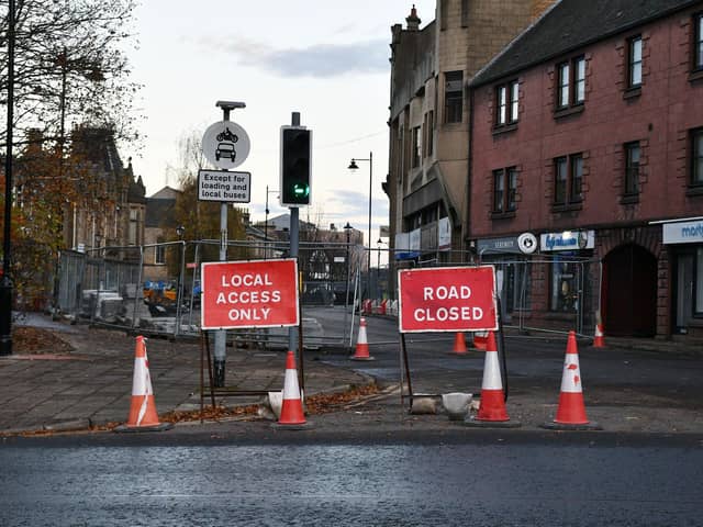 Work was carried out at the West Bridge Street/Newmarket Street traffic lights. Pic: Michael Gillen