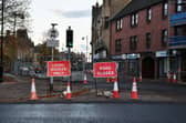 Work was carried out at the West Bridge Street/Newmarket Street traffic lights. Pic: Michael Gillen