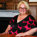 Naomi Kenny, Falkirk Community Trust's Home Library Service librarian. Picture: Michael Gillen.
