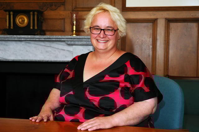 Naomi Kenny, Falkirk Community Trust's Home Library Service librarian. Picture: Michael Gillen.