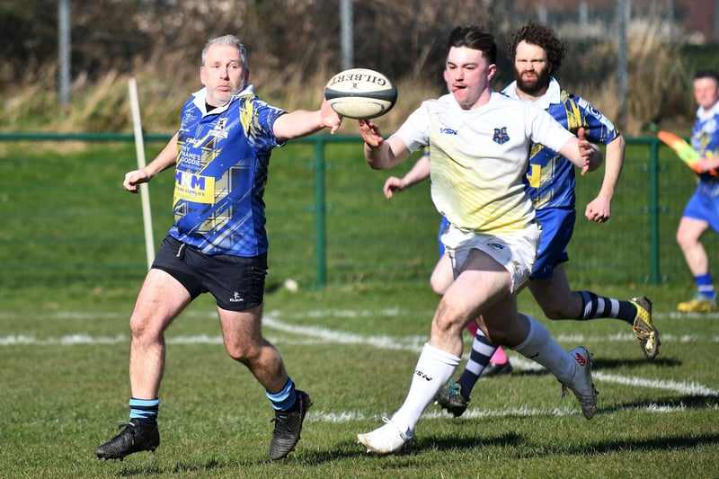 Bo'ness Rugby Club's White Rhinos take on Midlands Spirit XV in the Brian Nimmo Memorial match.