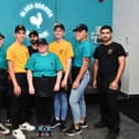Some of the team members at the new Black Rooster Peri Peri branch in Stenhousemuir
(Picture: Michael Gillen, National World)