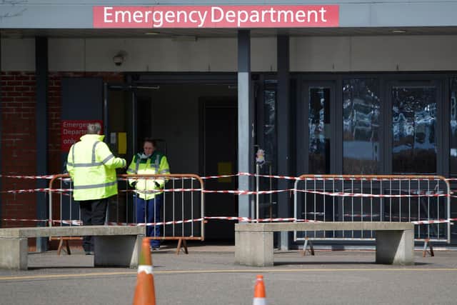 Forth Valley Royal Hospital's A&E facility has experienced a rise in attendances by patients who "do not require emergency care", according to the local health board. Picture: Michael Gillen.