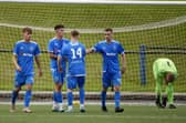 Ally McInnes nets from the spot late on for Bo'ness Athletic against Heriot Watt University (Photo: Alan Murray)