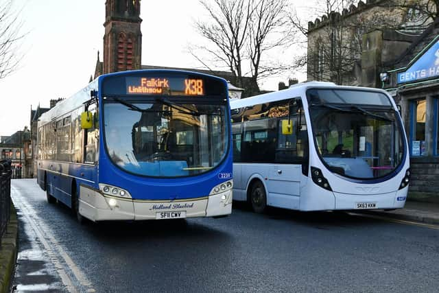 A report to Falkirk Council's executive said that poor public transport is one of the biggest challenges to tackling poverty. Pic: Michael Gillen