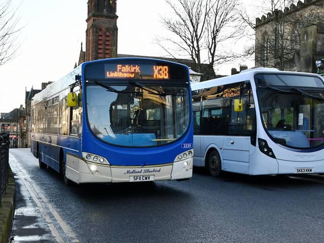 A report to Falkirk Council's executive said that poor public transport is one of the biggest challenges to tackling poverty. Pic: Michael Gillen