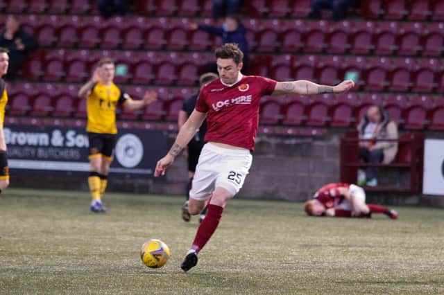 Mark McGuigan netted Stenny’s goal in last weekend’s 2-1 home defeat to Annan Athletic