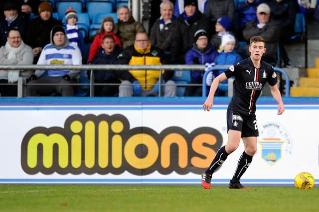 Tony Gallacher, pictured against Morton at Cappielow, might not make Falkirk millions - but the Bairns have done well from his development. (Picture: Michael Gillen).