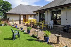The garden at ward one at Bo'ness Hospital