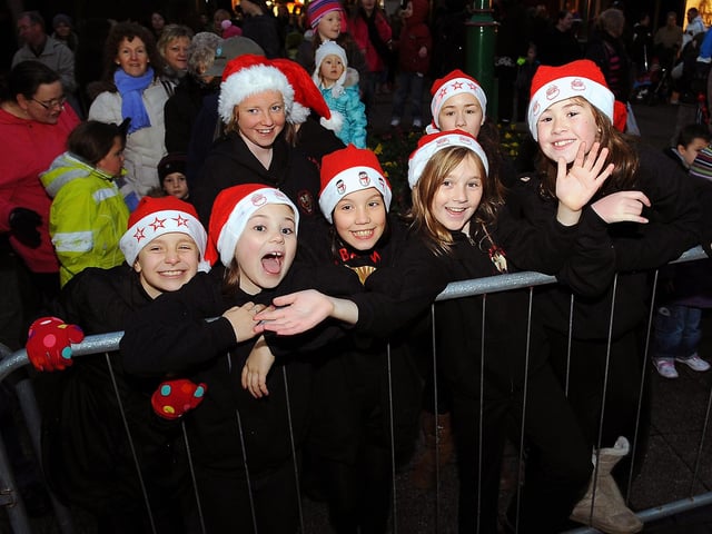 Grangemouth Town Centre Christmas lights switch on, 2010.