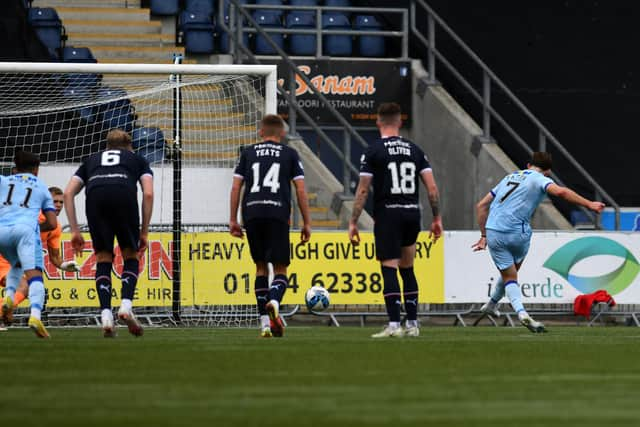 Ruari Paton's penalty in the second half got QoS back into the match