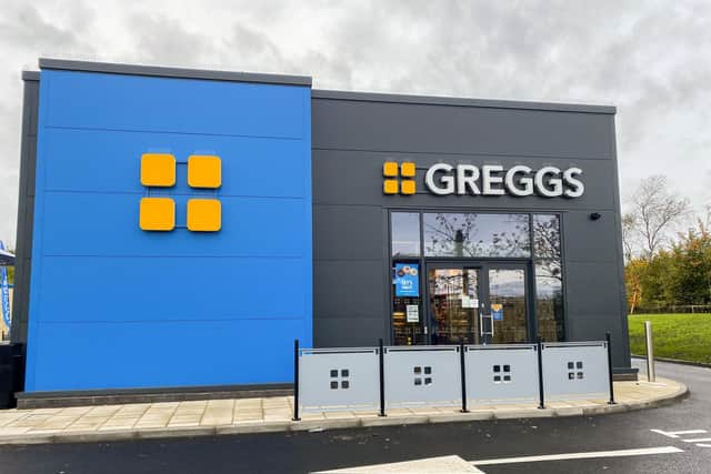 The Greggs drive through proposed for Falkirk will be similar to this premises in Dalkieth