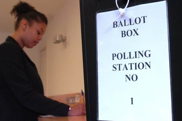 Stock ballot box image