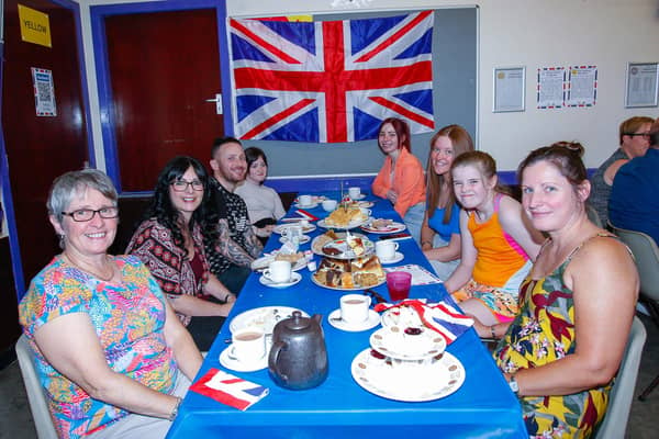 Scouts Platinum Jubilee Afternoon tea fundraiser in Laurieston Scout Hall. Pics: Scott Louden