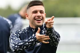 Leon McCann is very happy to be back playing for Falkirk (Pic Michael Gillen)
