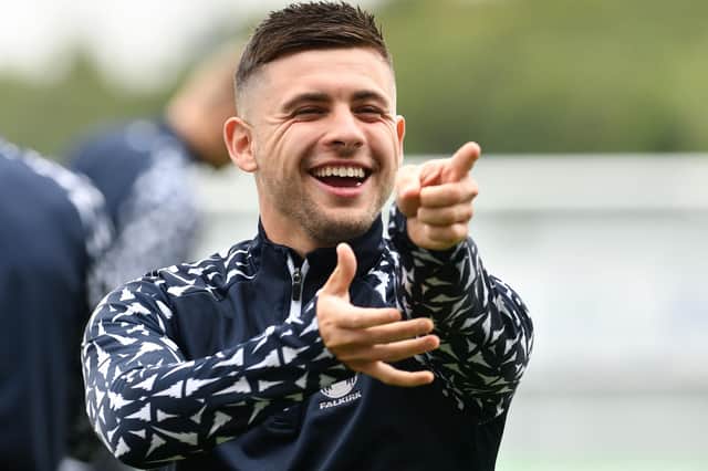Leon McCann is very happy to be back playing for Falkirk (Pic Michael Gillen)