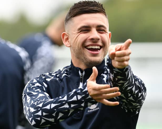 Leon McCann is very happy to be back playing for Falkirk (Pic Michael Gillen)