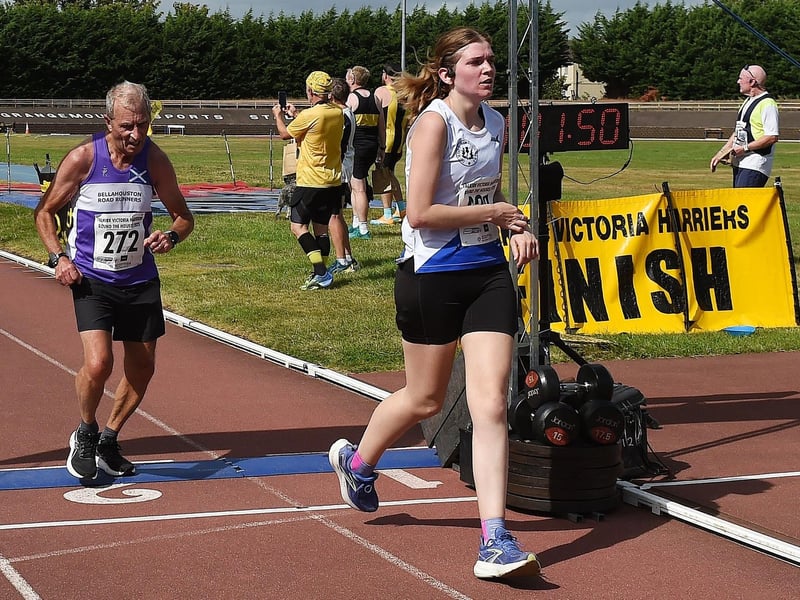 'Ach, I'll beat her next year' - this competitor thought he had the runner in front but she powered home one position in front of him