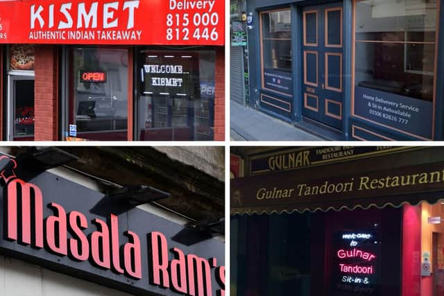 Four of the seven local businesses shortlisted for the Scottish Curry Awards 2024.