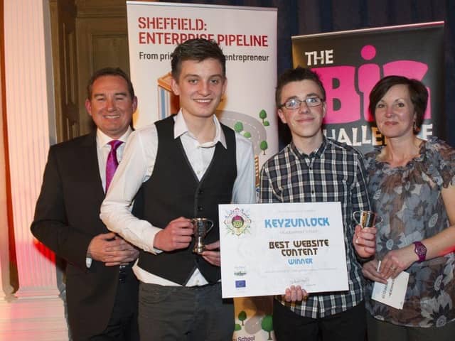Harvey Morton (second from right) wins again at the 2013 Big Challenge awards