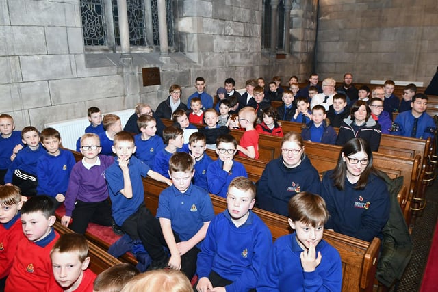 Hundreds of members of the Boys Brigade attended the event.
