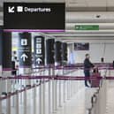 Travellers arriving at Edinburgh Airport. Picture: PA