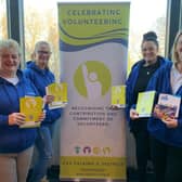 (l-r) Mhairi MacRaild, Marnie Forster, Ashleigh Gillespie, and Beth Cowen of CVS Falkirk & District, who are running New Year, New You