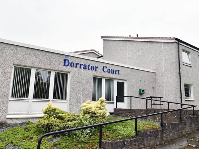 The property in Dorrator Court sheltered housing has lain empty for a year awaiting Falkirk Council repairs. Pic: Michael Gillen