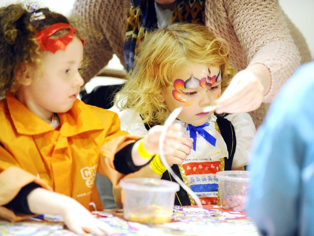 Those youngsters attending were invited to dress up for the occasion.