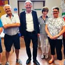 MSP Richard Leonard with members of Brightons Long Covid group. Pic: Contributed