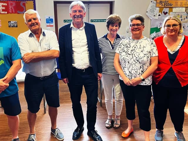MSP Richard Leonard with members of Brightons Long Covid group. Pic: Contributed