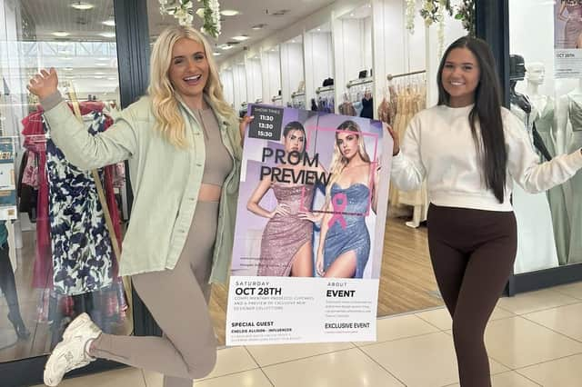 Envy Gowns in Falkirk's Howgate Shopping Centre is hosting its prom preview events in aid of Breast Cancer Now.  (pic: Envy Gowns)