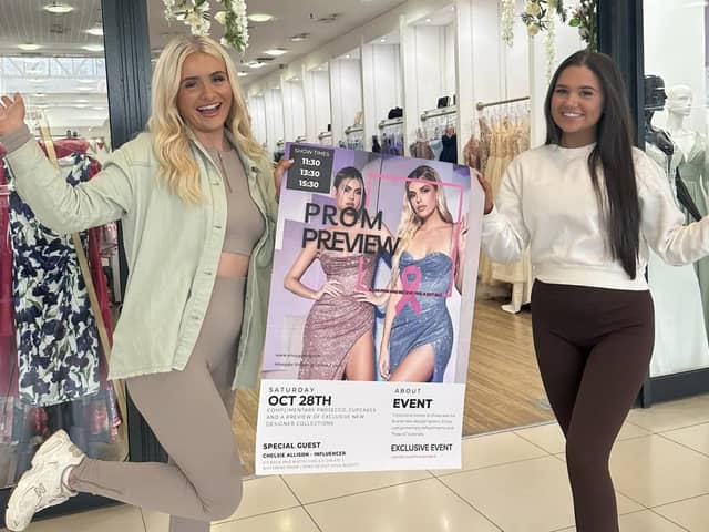 Envy Gowns in Falkirk's Howgate Shopping Centre is hosting its prom preview events in aid of Breast Cancer Now.  (pic: Envy Gowns)