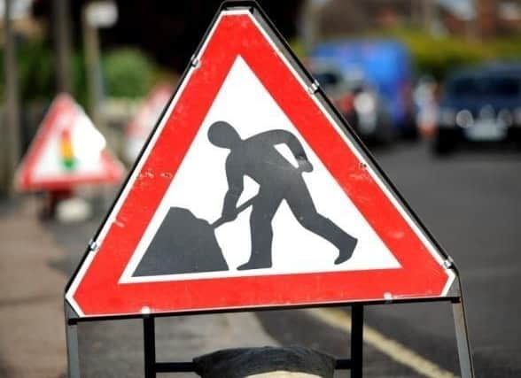 Roadworks are being carried across Falkirk district