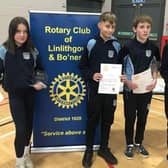 Winners at the Rotary Young Technologists competition, which was held at Bo’ness Academy.