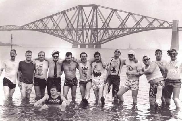 Only a handful of hardy locals took part in the early Loony Dooks, this one from the late 1980s, but it later became a huge event. (Pic: David Steel)