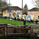 The man's body was recovered from the canal in Camelon on Tuesday(Picture: Michael Gillen, National World)