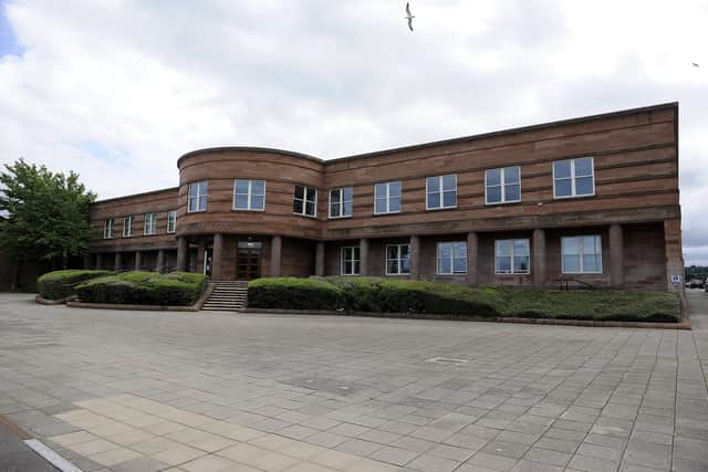 Todd appeared at Falkirk Sheriff Court to answer for the assault on his former partner