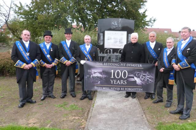 Sir William Wallace Grand Lodge of Scotland Free Colliers – William Allardyce is second from left.