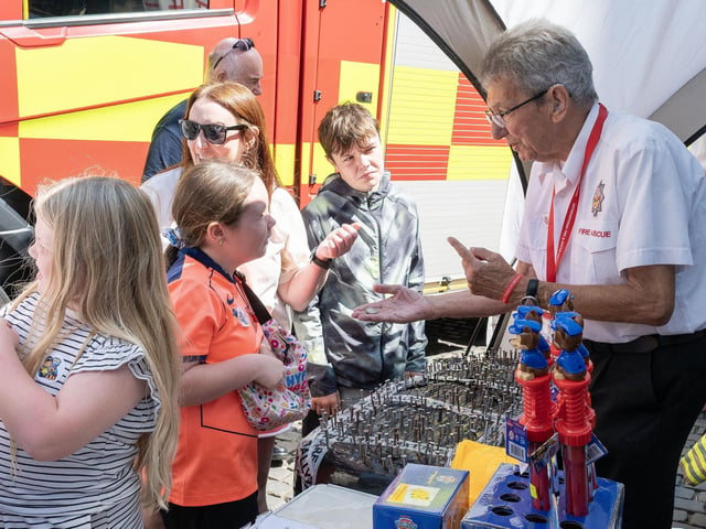 Learning about life as a firefighter.