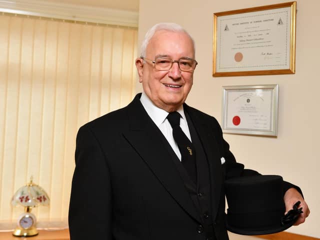Sid Collumbine is retiring after 43 years as a funeral director. (Pic: Michael Gillen)