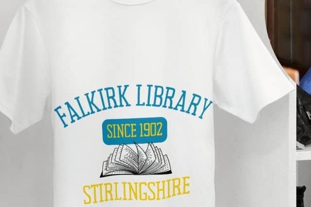 The fashion house created a Falkirk t-shirt claiming it was in the West Lothian area, prompting Falkirk Library to mock up this t-shirt in response (Picture: Submitted)