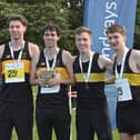 Falkirk Victoria Harriers enjoyed a historic start to the cross-country season last weekend thanks to the senior men’s winning performance at the East District Relays (Photo: Neil Renton)
